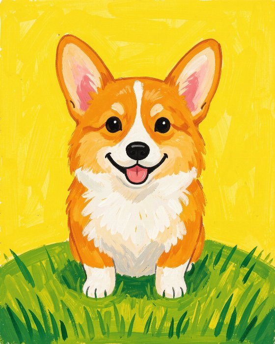 Happy Corgi