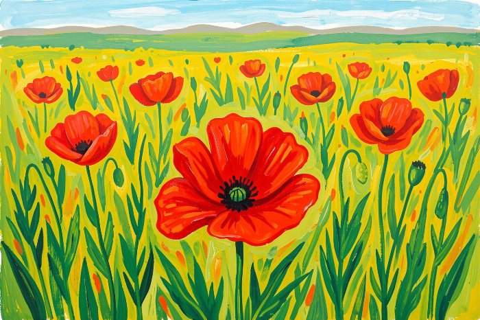 Bright Poppies