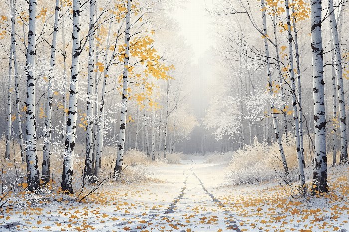 Frosted Birches