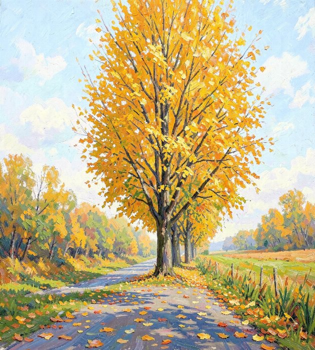 Autumn Poplar II