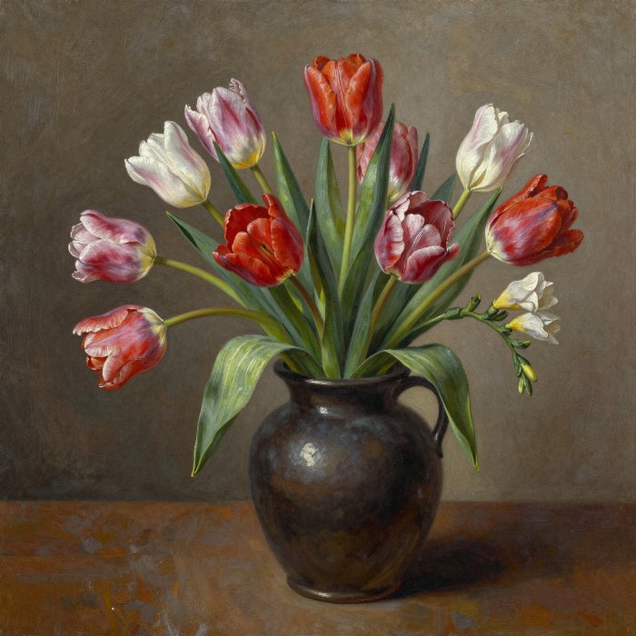 Tulips And Freesias