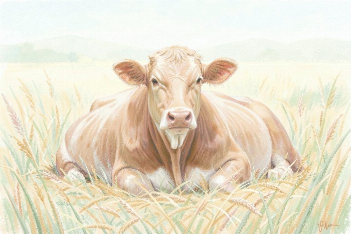 Pastel Cow