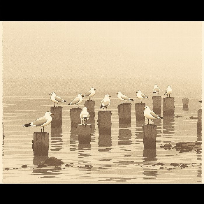 Sepia Gulls