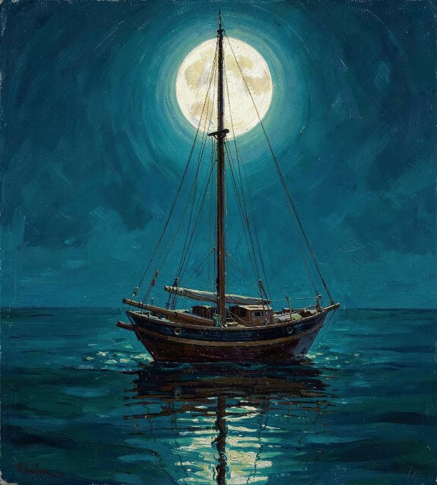 Moonlit Mooring II