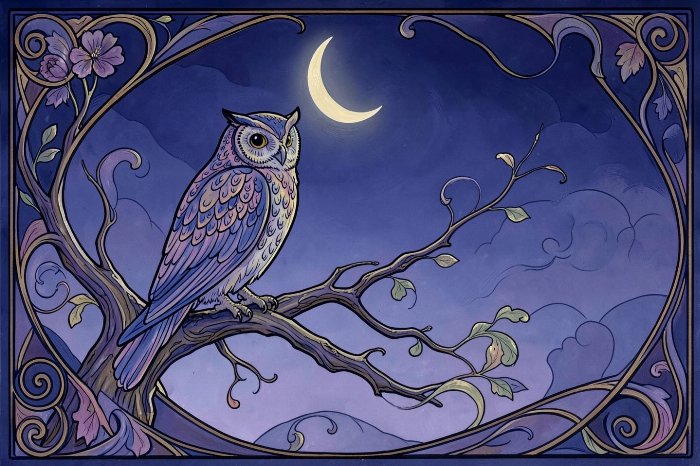Moonlit Owl