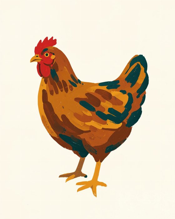 Teal Hen