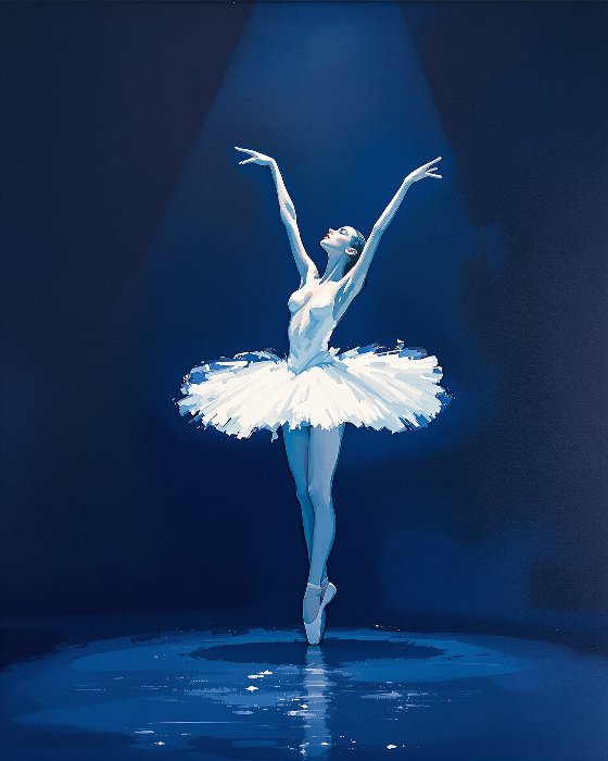 Indigo Arabesque II