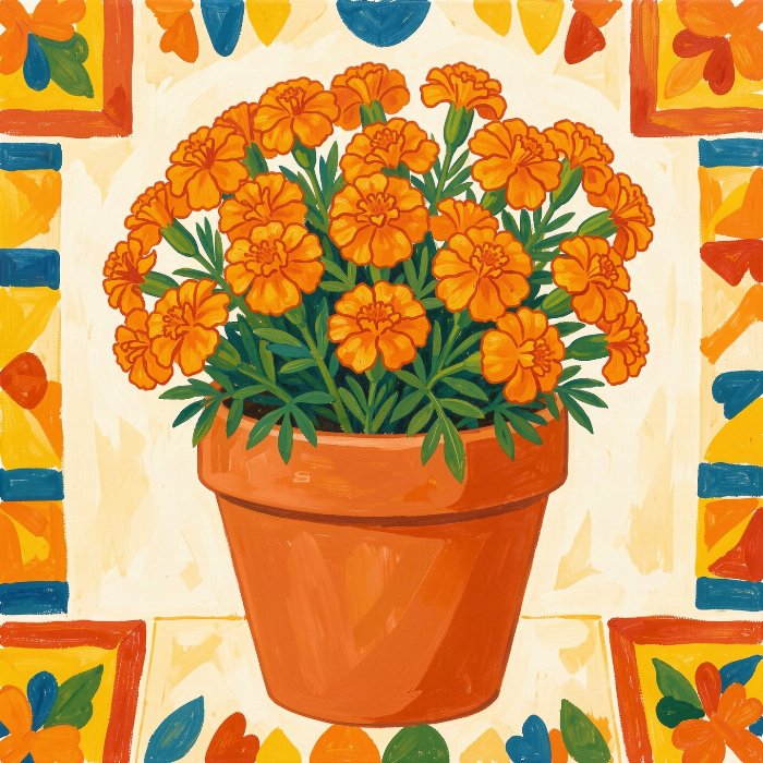 Marigold Pot