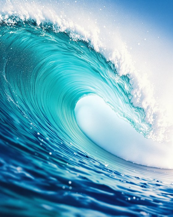 Turquoise Curl II