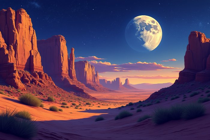 Moonlit Canyon II