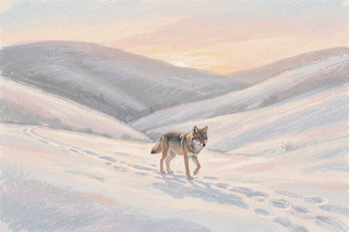 Winter Coyote