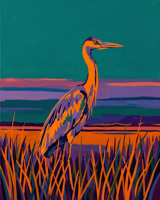 Dusk Heron