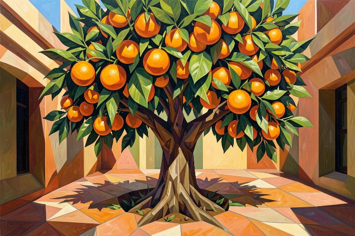 Orange Facets
