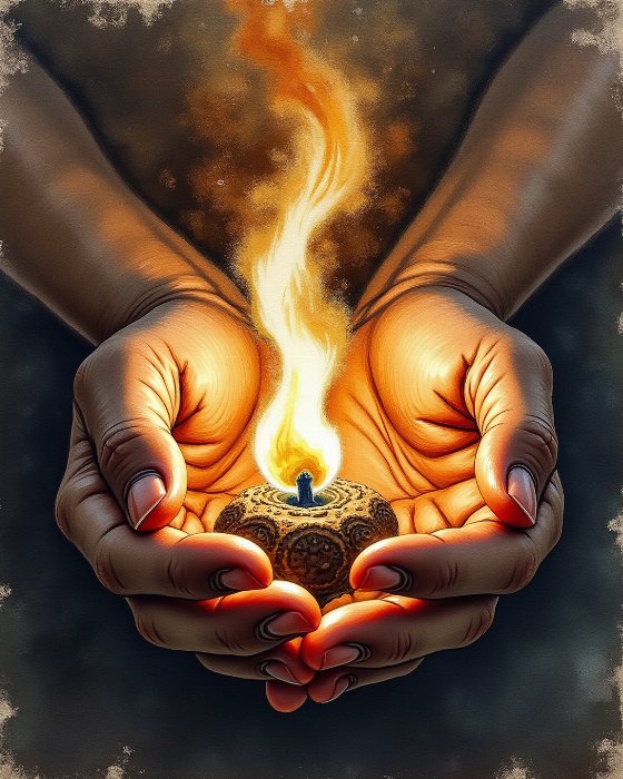 Cradled Flame II