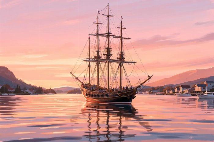 Sunset Anchor