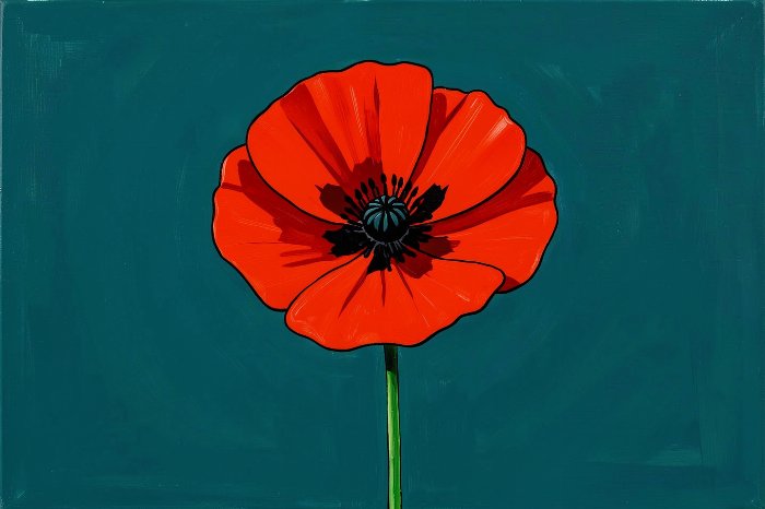 Teal Poppy