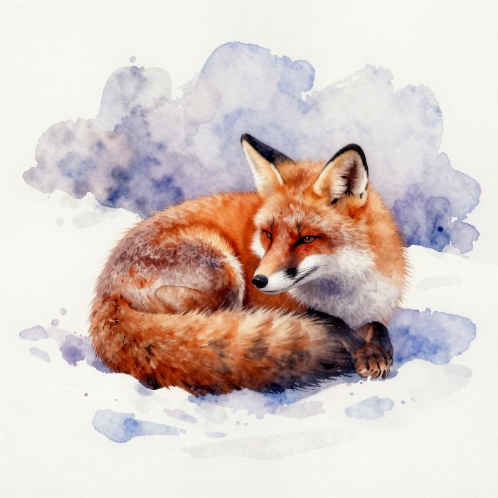 Snowbound Fox