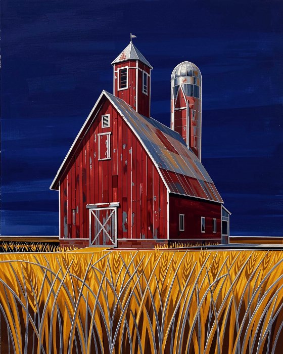 Barn At Dusk
