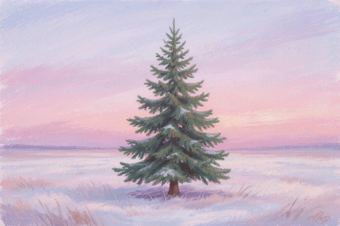 Fir At Dusk