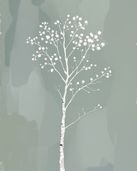 Solitary Birch II