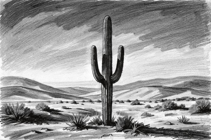 Lone Saguaro