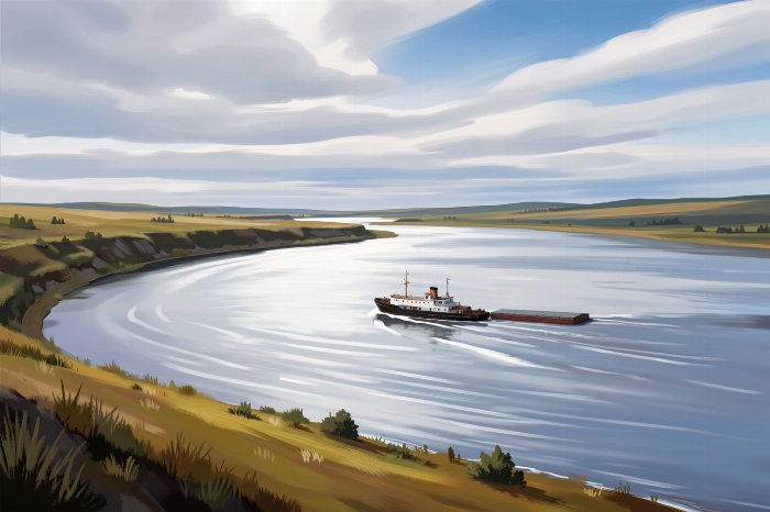 Tug And Barge