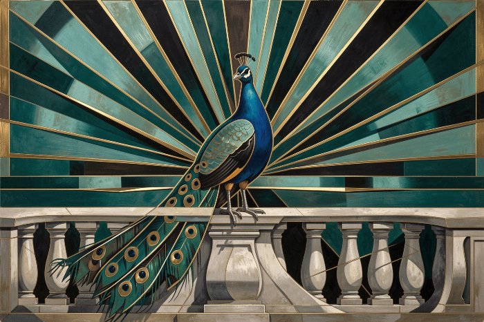 Deco Peacock