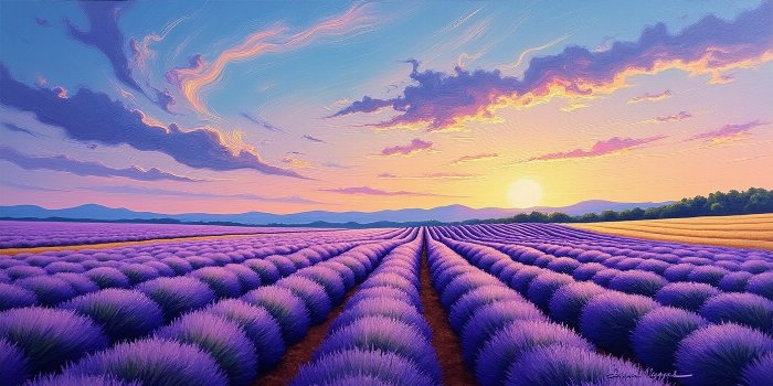 Violet Furrows II