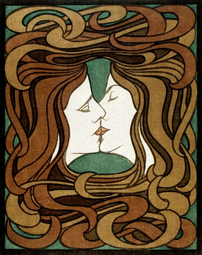 The Kiss 1898 by Peter Behrens