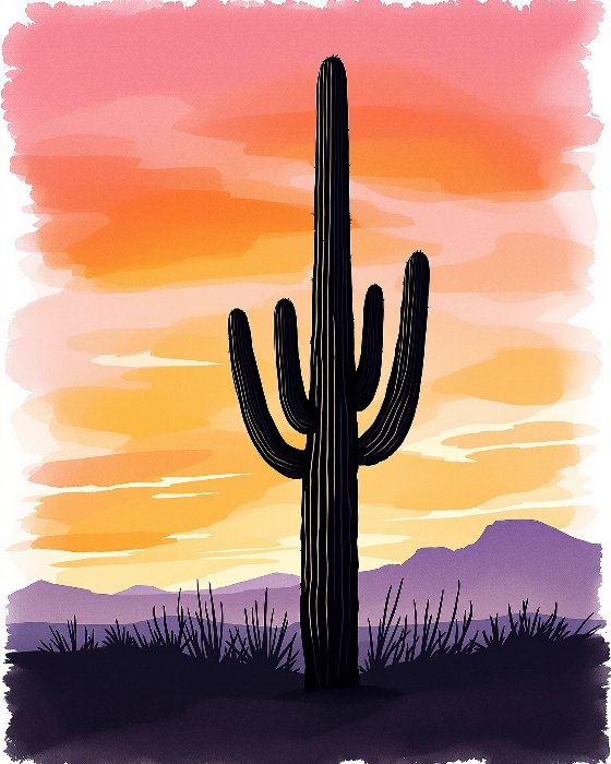 Saguaro Sunset II