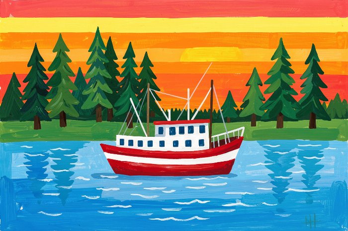 Red Skiff