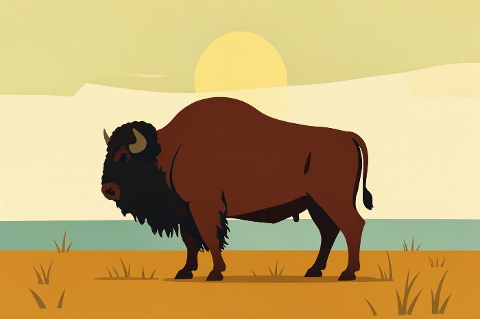 Retro Bison