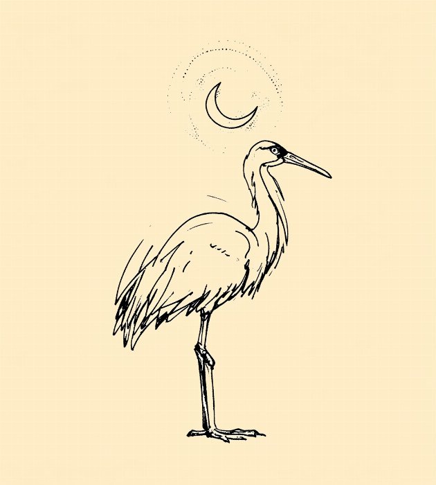 Crane Moon II