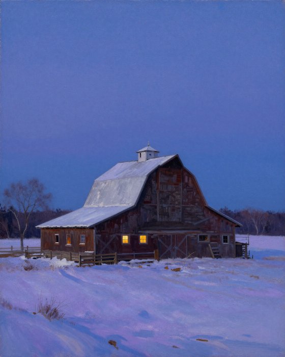 Dusk Barn