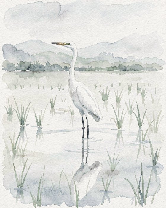 Egret Mirror