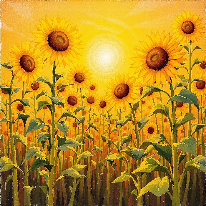 Sunflower Halo