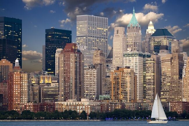New York skyline from Hudson River