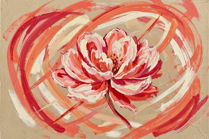 Gestural Peony